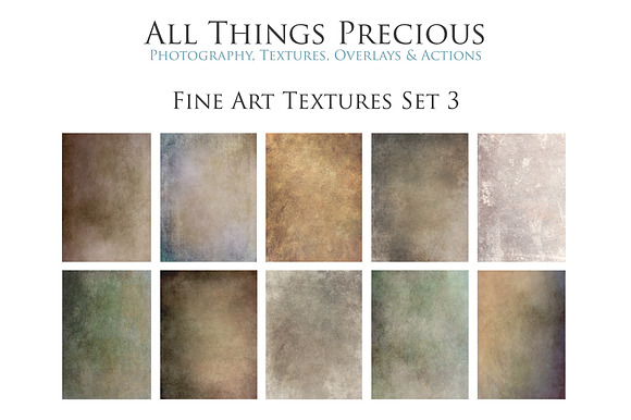 Fine Art Textures Overlays Set 3