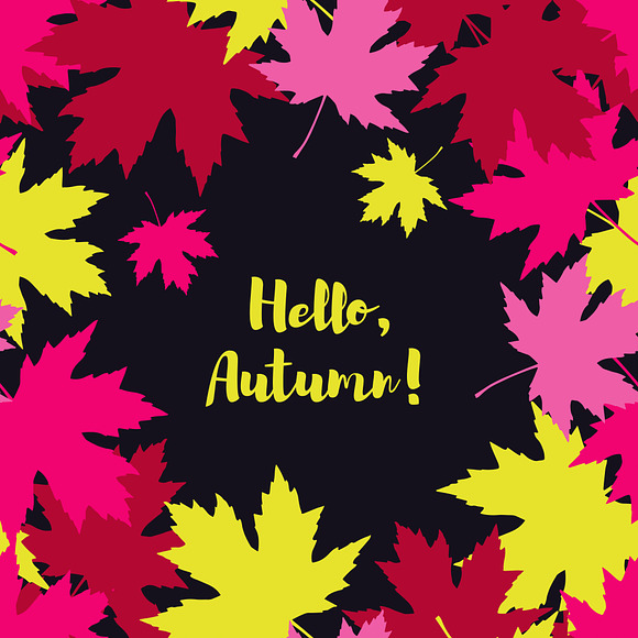Card Hello Autumn