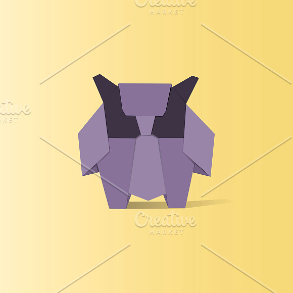 Origami Animal Vector
