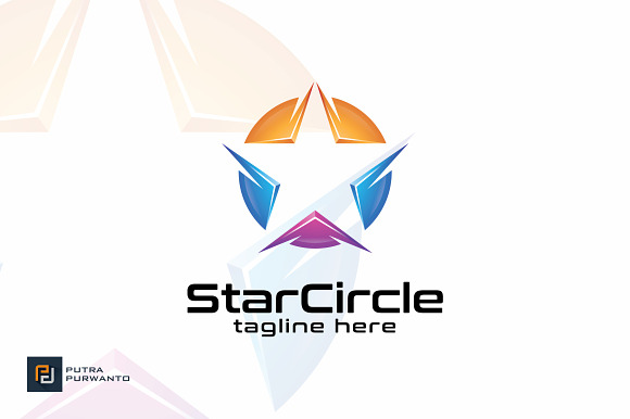 Star Circle Logo Template