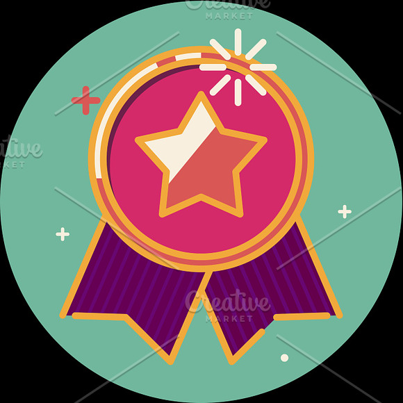 Best Of Badge With Ribbon Icon Award Champion Label