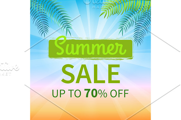 Summer Sale Up To 70 Percent Promotion Poster