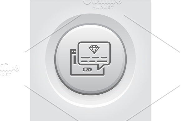 One Time Offer Icon Grey Button Design