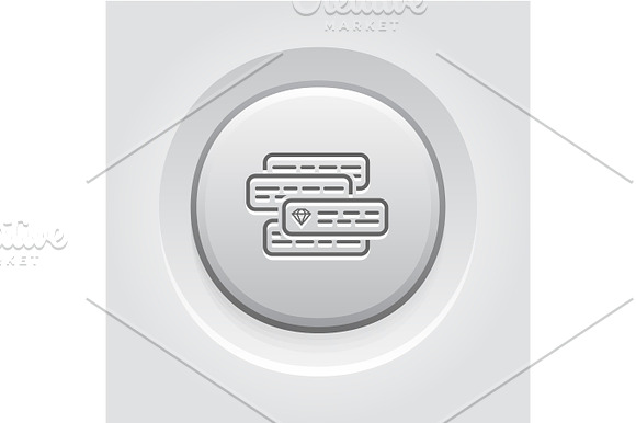 Internet Marketing Icon Grey Button Design