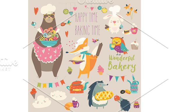 Animals Baking The Sweets