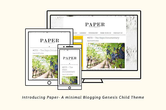 Paper Minimal Genesis Blog Theme