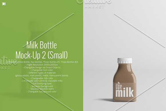 Free Milk Bottle Mock-Up 2 (Small)