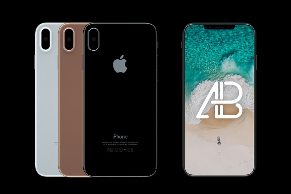 Download iPhone X Front & Back View Mockup