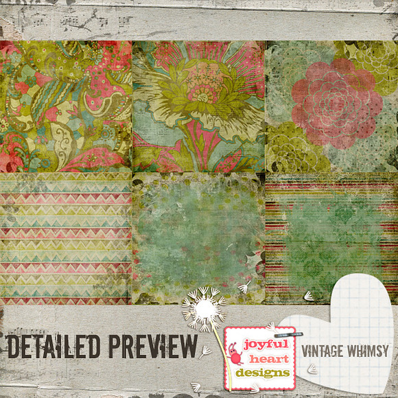 Vintage Whimsy in Patterns - product preview 1