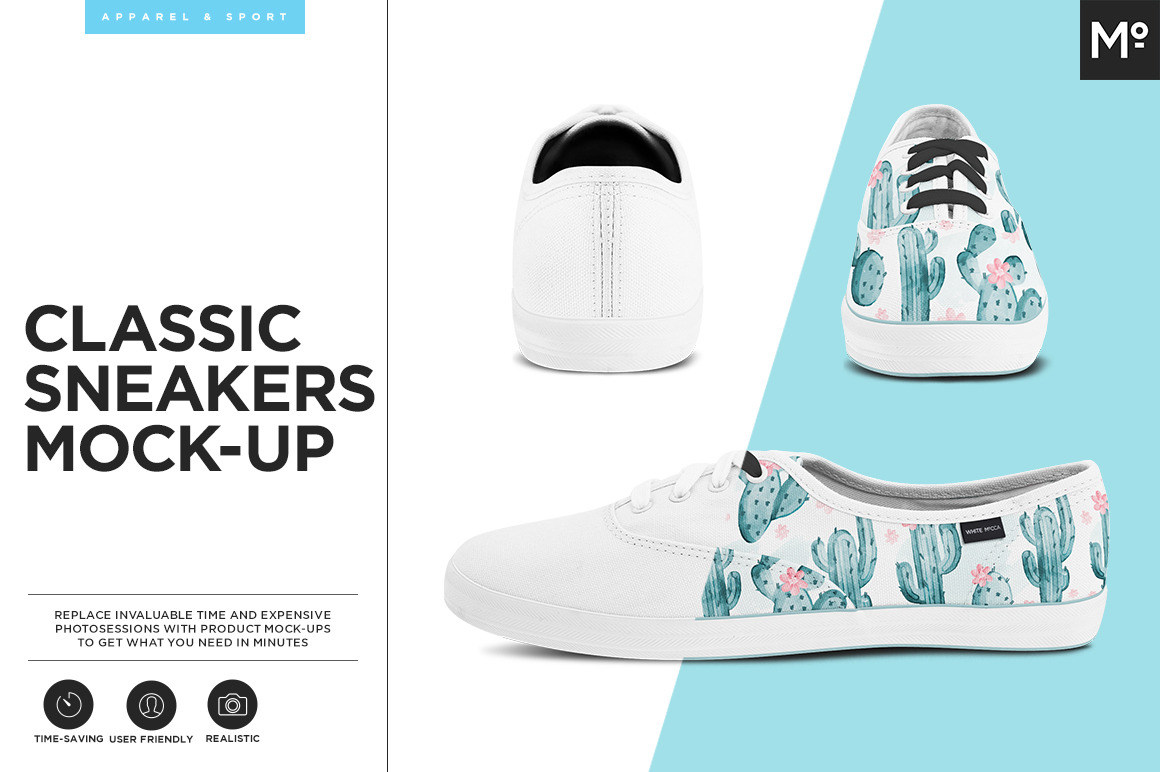 Download Classic Sneakers Mock-up ~ Product Mockups ~ Creative Market