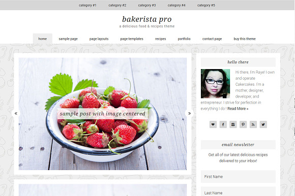 Bakerista Pro // Genesis Theme in WordPress Blog Themes