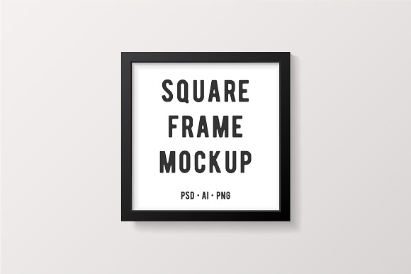 Download Black Square Frame Mockup