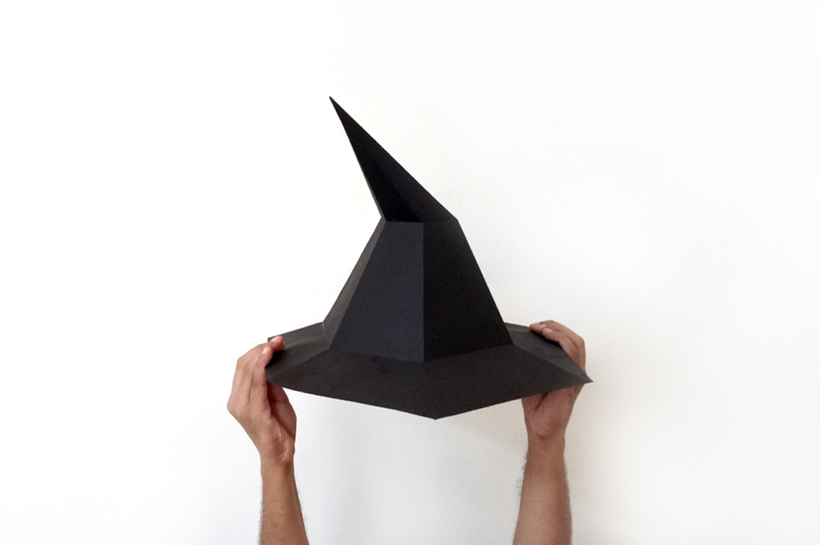 DIY Witch Hat 3d Papercraft Templates Creative Market