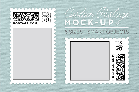 Postage Stamp Mockup - mockup