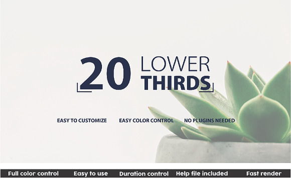 20 Lower Thirds : After Effects in Presentation Templates