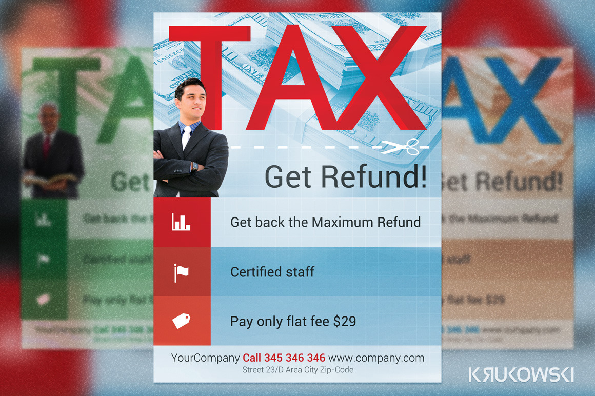 Tax Refund Flyer Template ~ Flyer Templates ~ Creative Market