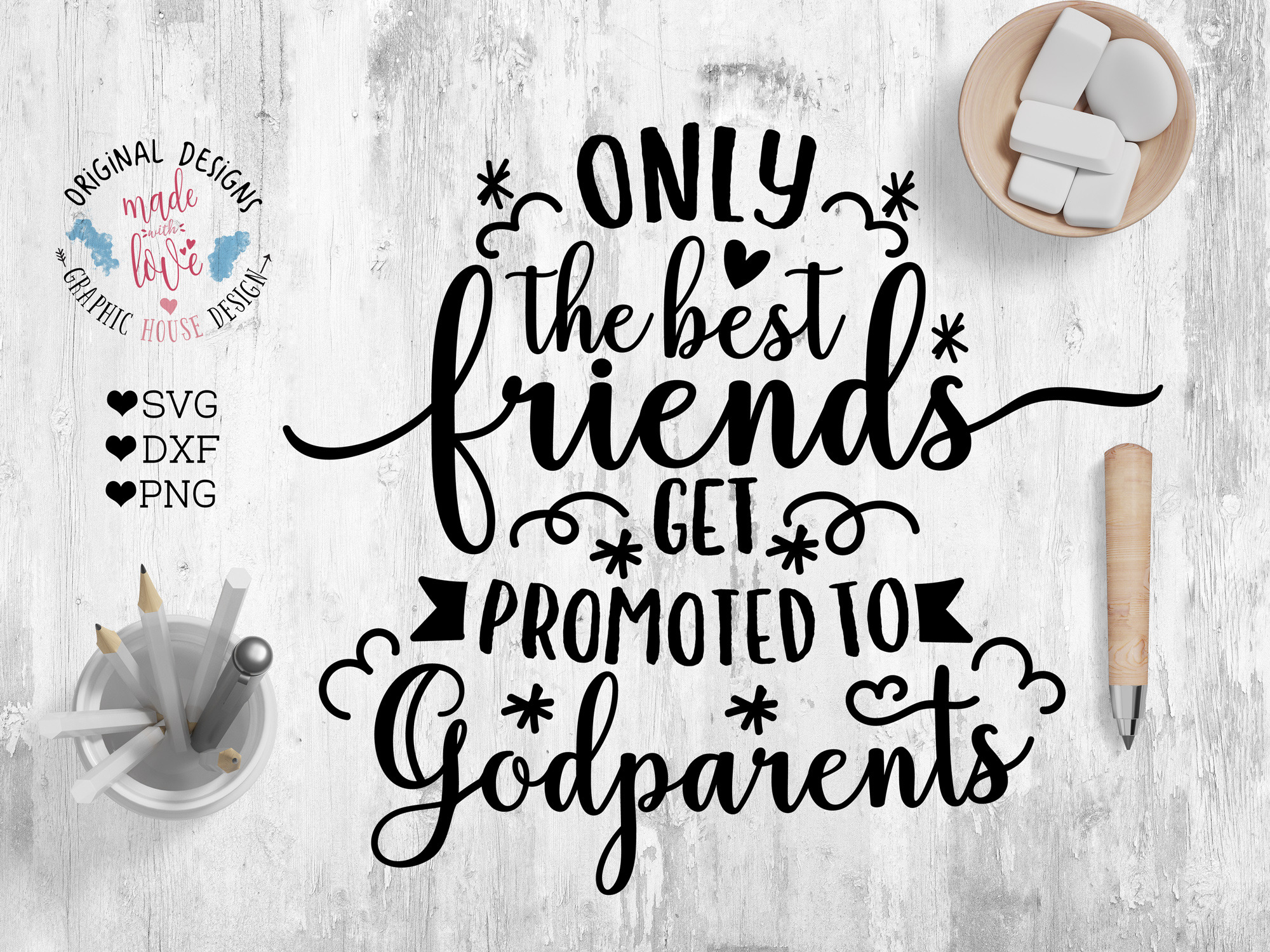 Download Best Friends Promoted to Godparents ~ Illustrations ~ Creative Market