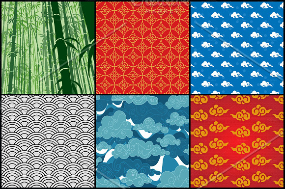Chinese Designs Digital Papers in Patterns - product preview 2