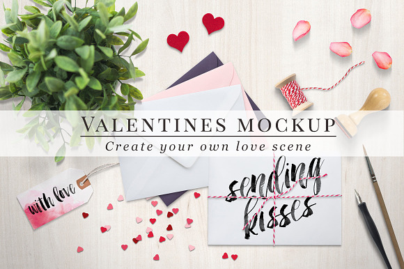 Free Valentines mockup - envelopes (46)