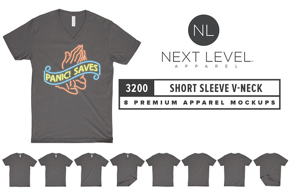 Download Next Level 3200 Short Sleeve V-Neck