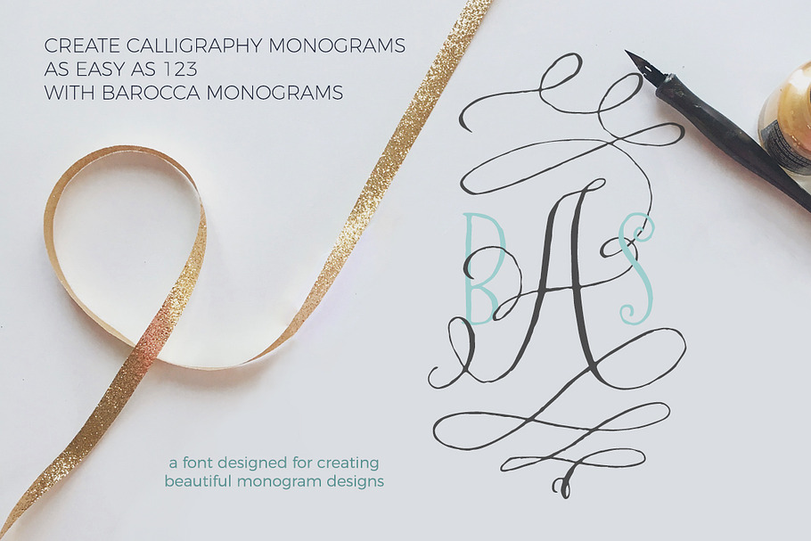 Barocca Monograms in Monogram Fonts - product preview 8