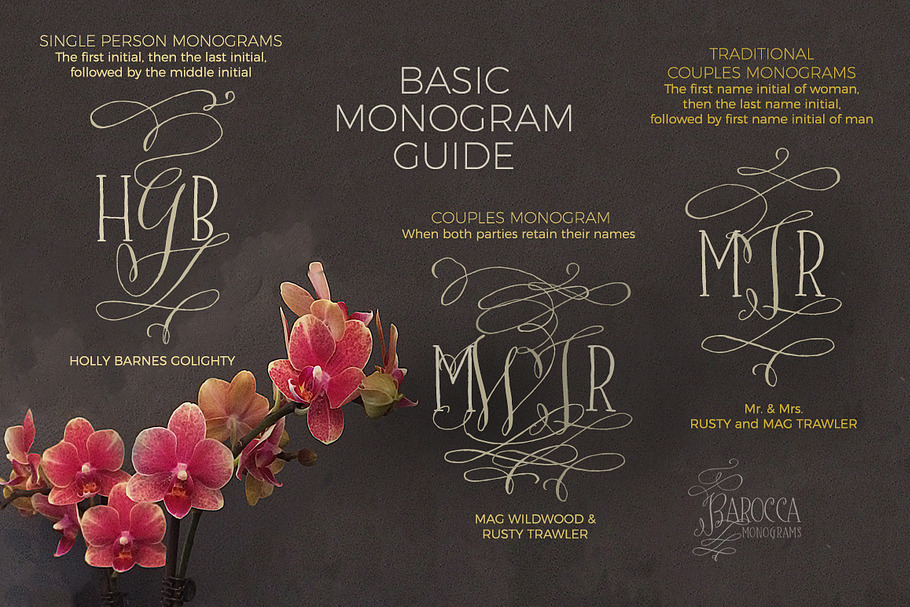 Barocca Monograms in Monogram Fonts - product preview 3