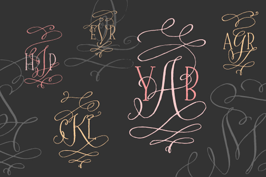 Barocca Monograms in Monogram Fonts - product preview 4