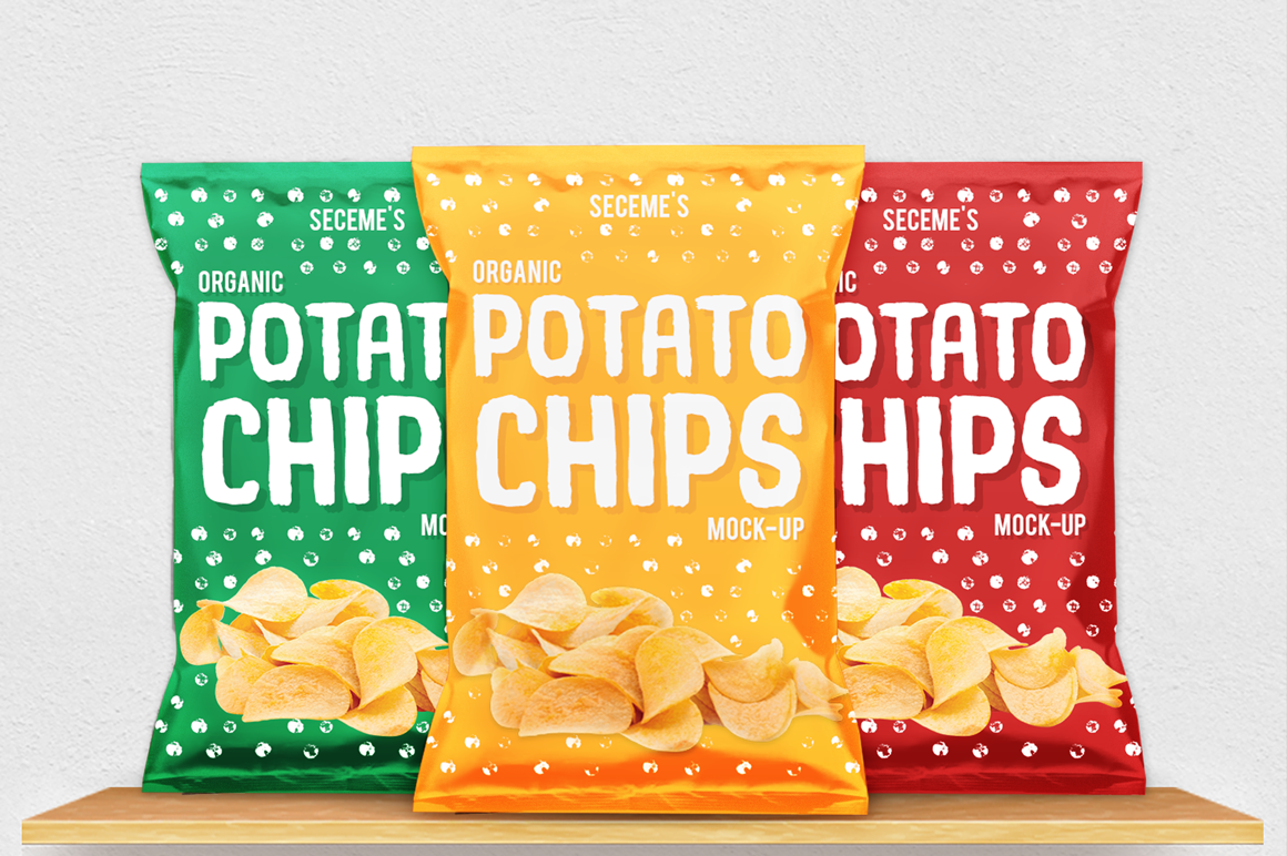 Download Chips Bag Mock-Up ~ Product Mockups ~ Creative Market