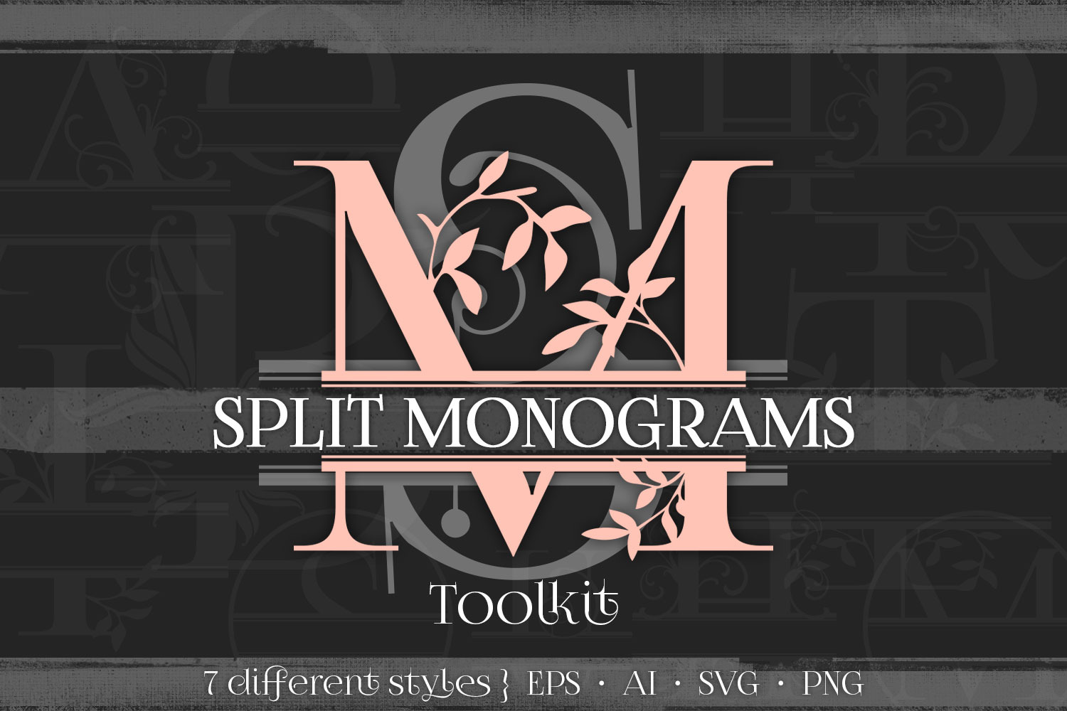 Split Monograms Vector Toolkit ~ Graphic Objects ...