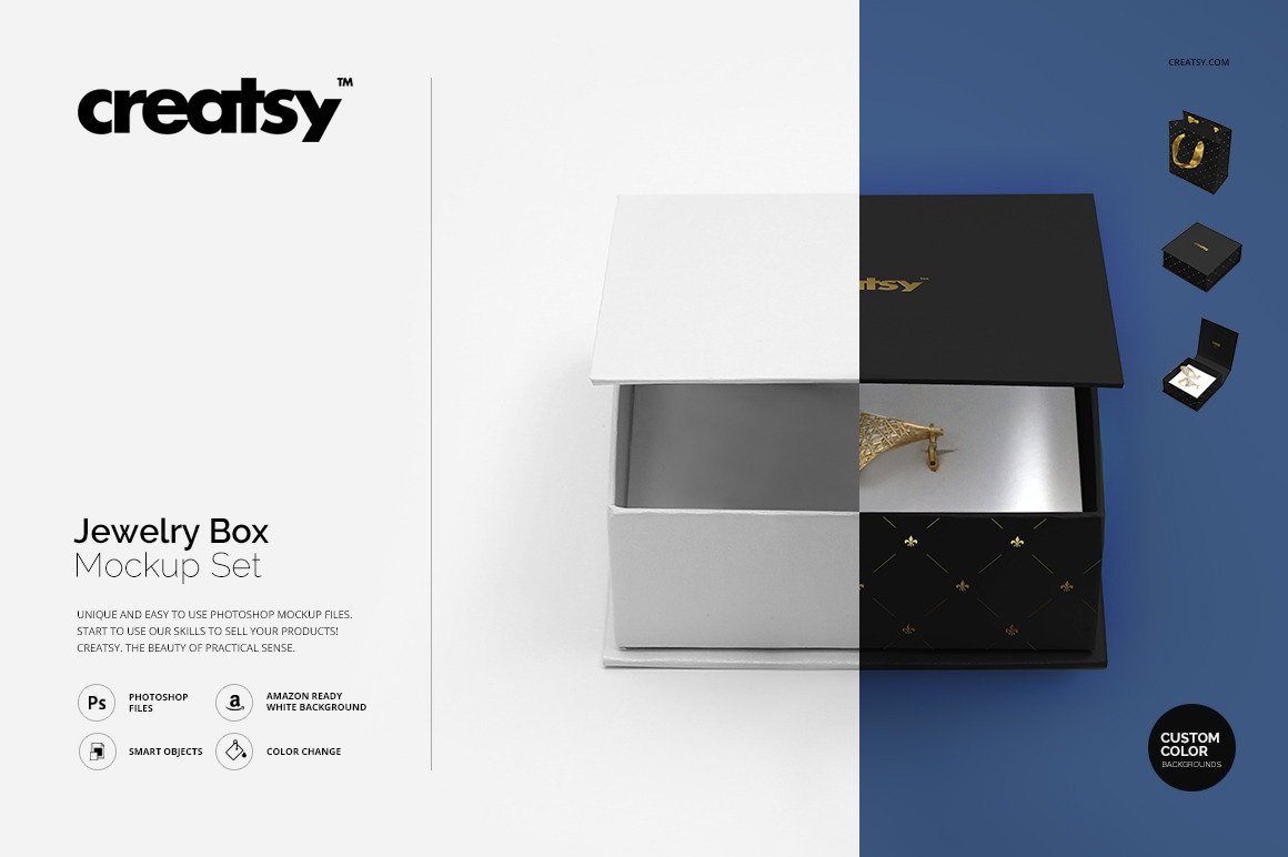 Download Jewelry Box Mockup Set ~ Product Mockups ~ Creative Market