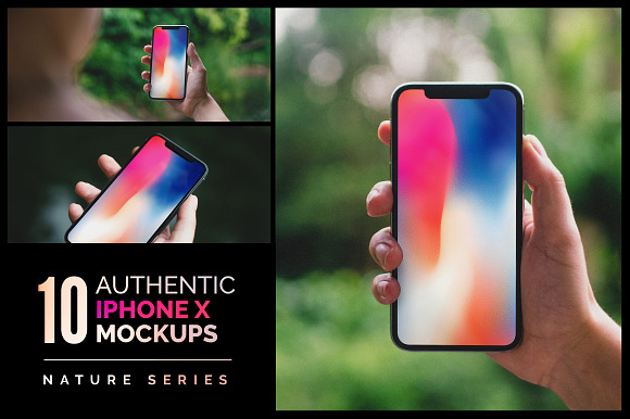Free 10 Authentic iPhone X Mockups