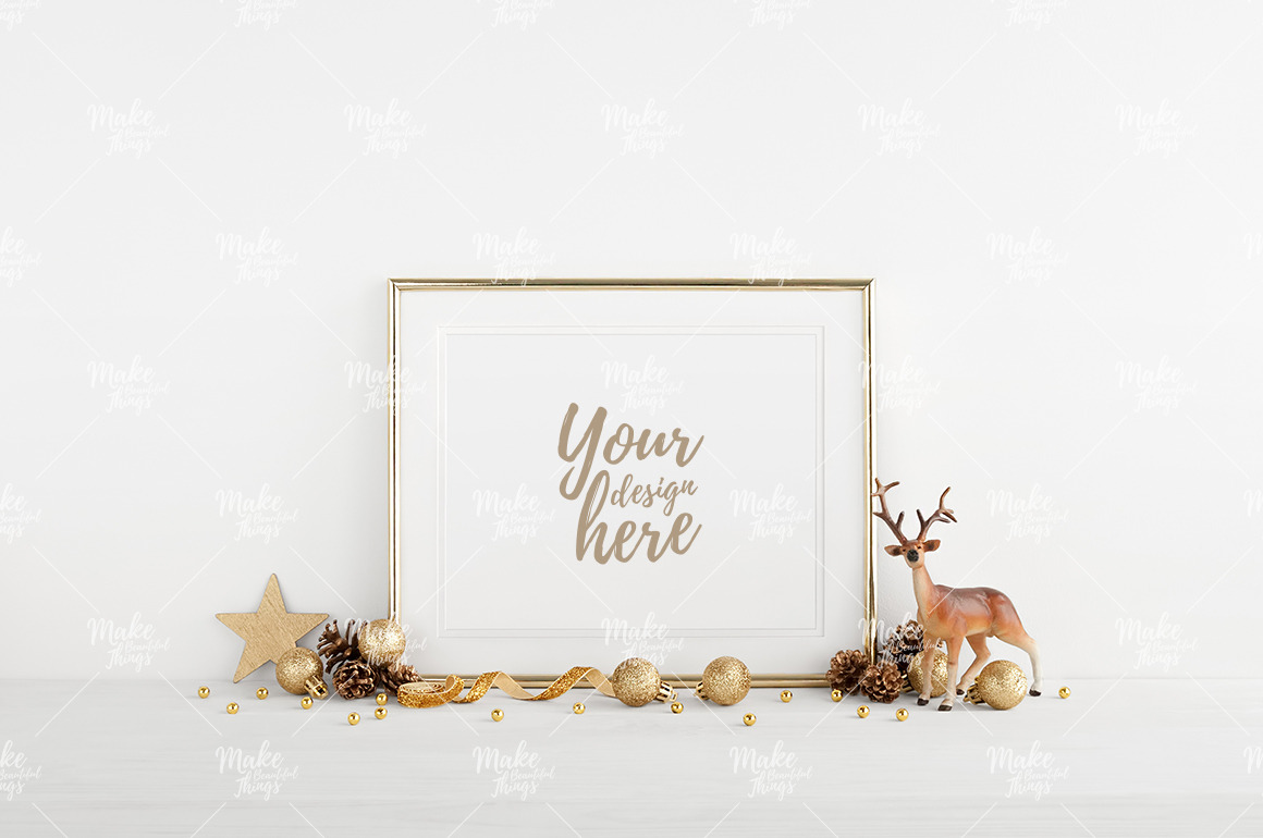Christmas frame mockup #4268 ~ Print Mockups ~ Creative Market