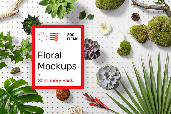 Download Free Download Floral Mockups Stationery Pack PSD Mockups.