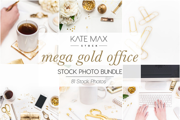 Gold Office BUNDLE - Styled Stock