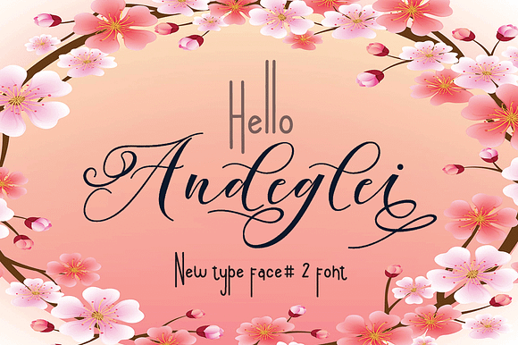 Andeglei in Script Fonts - product preview 11