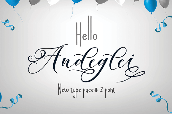 Andeglei in Script Fonts - product preview 13