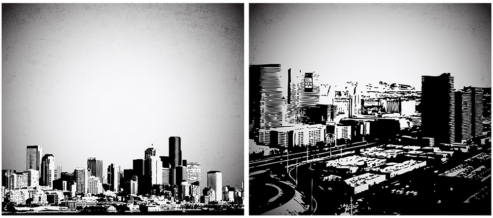 Download Urban City Vector Backgrounds ~ Illustrations ~ Creative Market