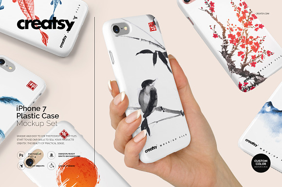 Download Free Download Iphone 7 Plastic Case Mockup Set PSD Mockups.