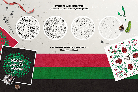 Inky Christmas Huge DIY Set in Illustrations - product preview 2