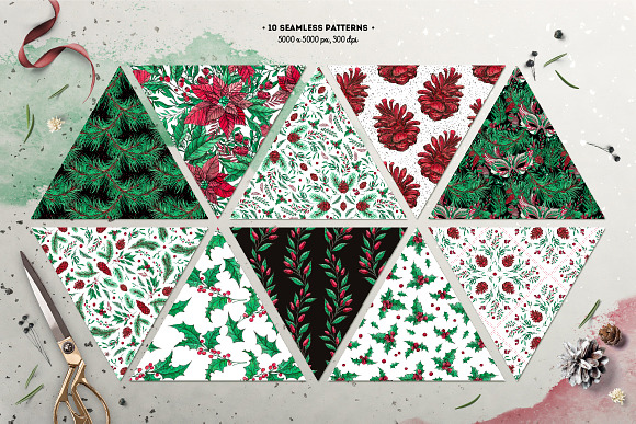 Inky Christmas Huge DIY Set in Illustrations - product preview 5