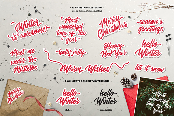 Inky Christmas Huge DIY Set in Illustrations - product preview 6
