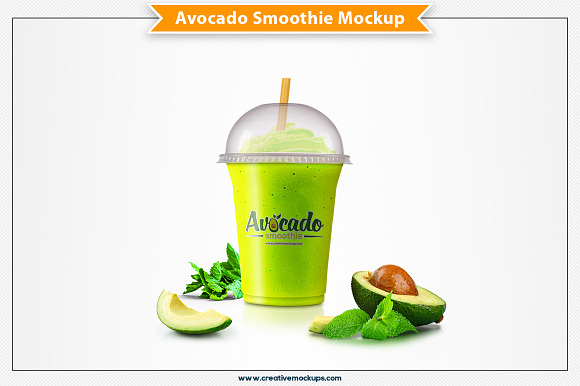 Download Free Download Avocado Smoothie Mockup PSD Mockups.