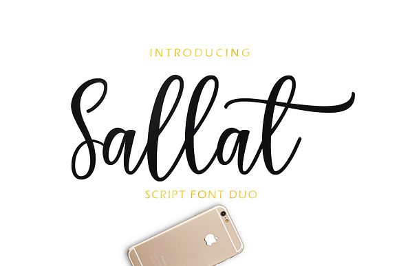 Sallat Font Duo in Script Fonts