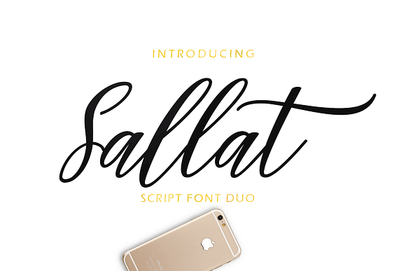 Sallat Font Duo in Script Fonts - product preview 1