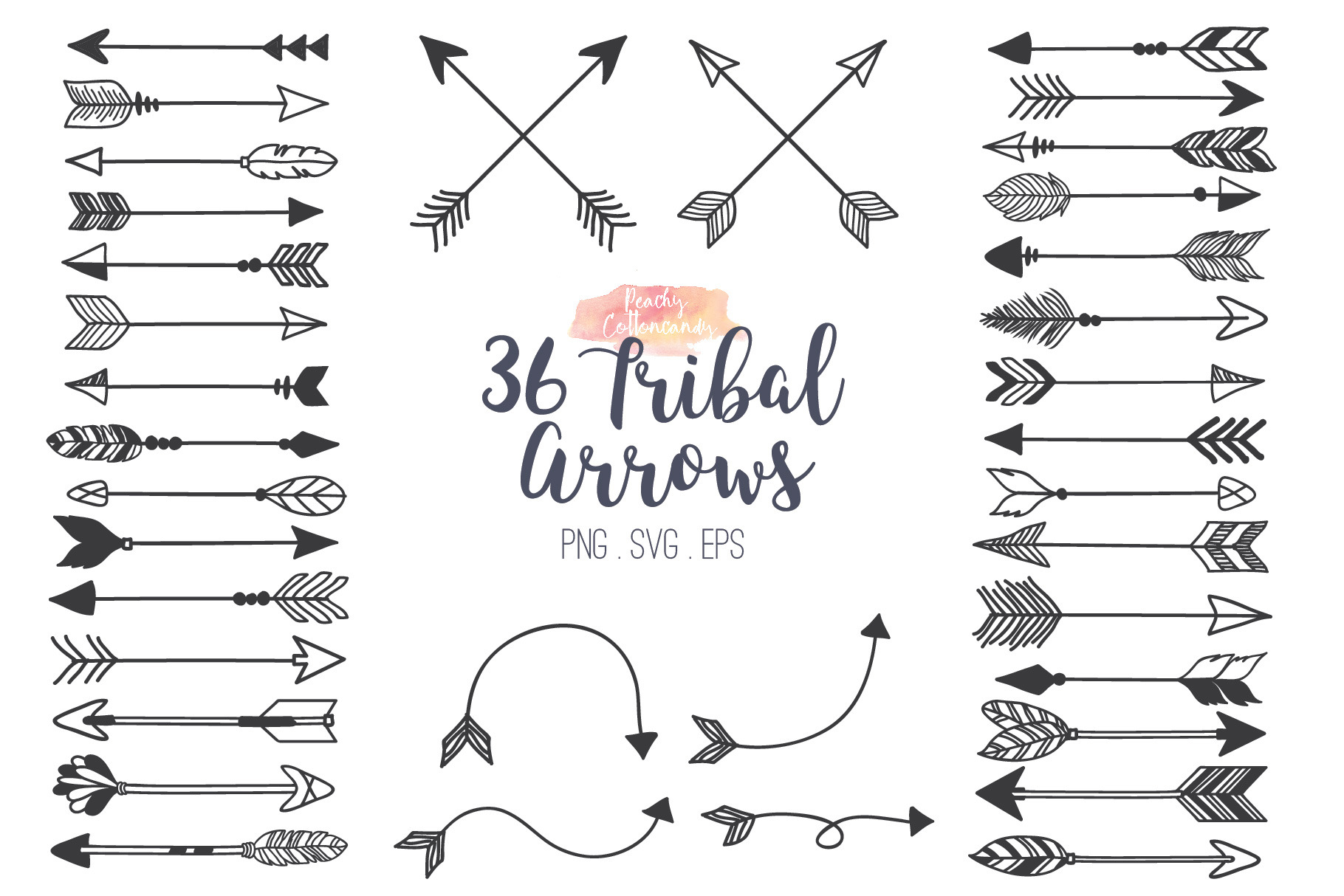 Download Tribal Arrows Clipart ~ Illustrations ~ Creative Market