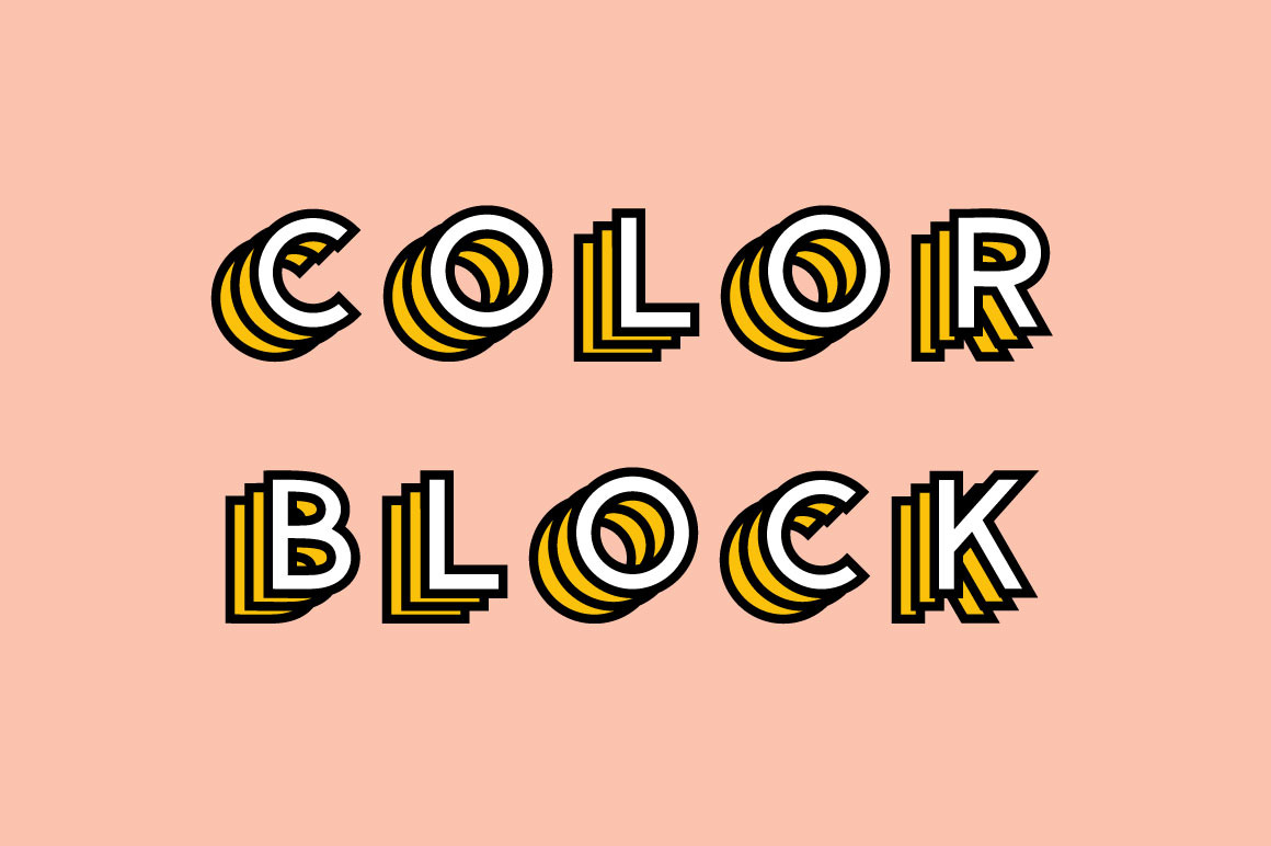 Color Block - Colored Font ~ Display Fonts ~ Creative Market
