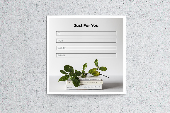 Gift Certificate #4 in Card Templates - product preview 2