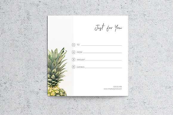 Gift Certificate #4 in Card Templates - product preview 4