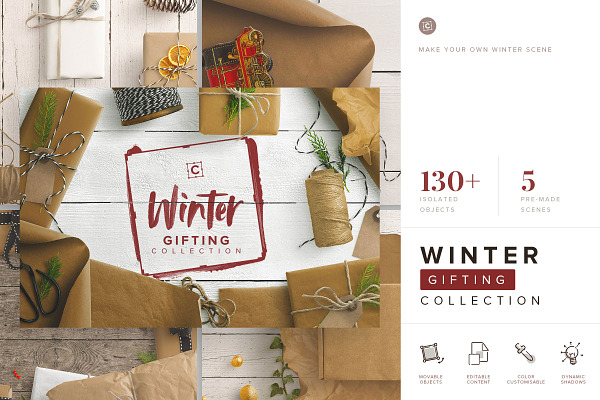 Download Free Winter Gifting Collection Cs Psd Mockup PSD Mockups.