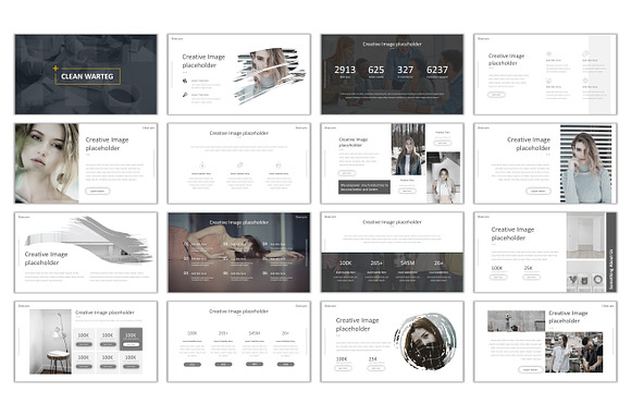 Clean Warteg Minimal Powepoint in Presentation Templates - product preview 1